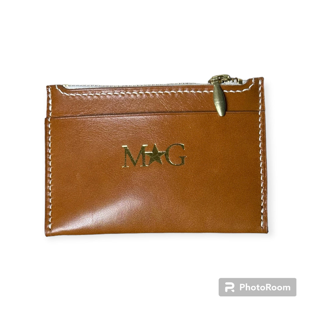 Wallet cognac vue de côté